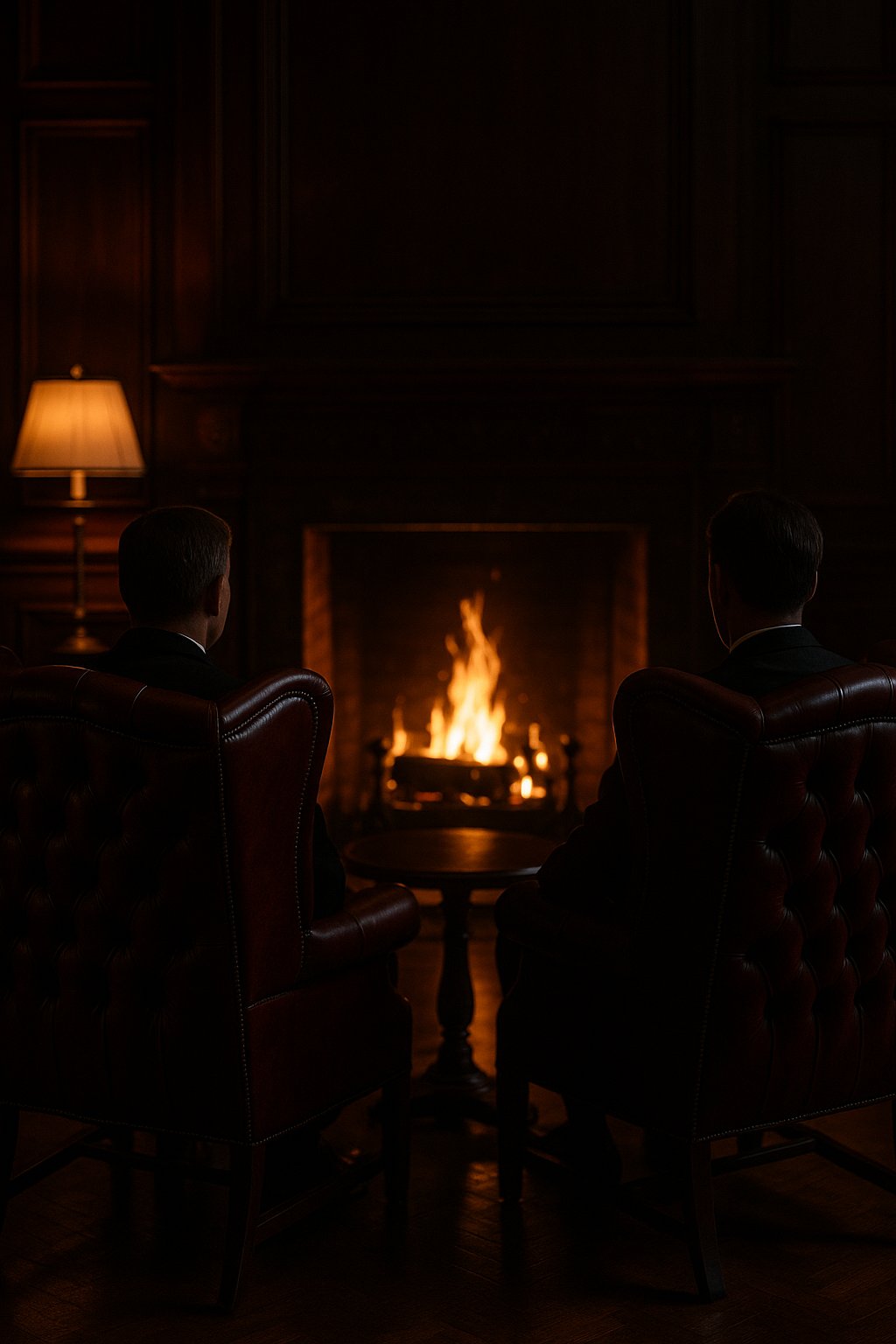 By the fire